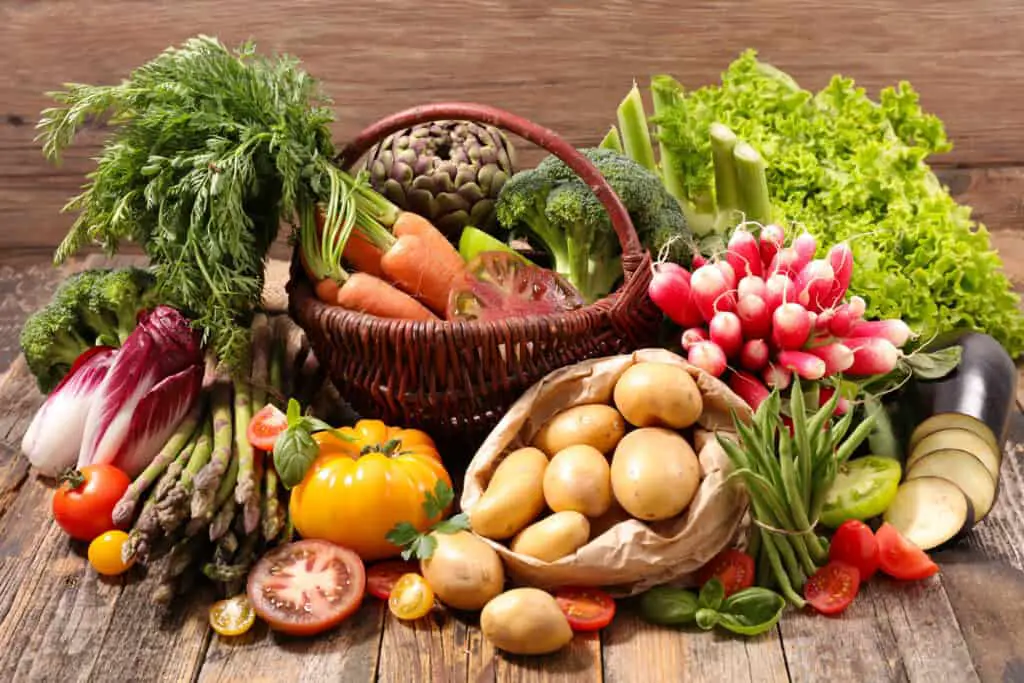 A table full of various vegetables